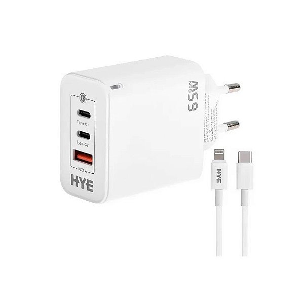 Carregador Hye HYEC79L/65W/Cabo/USB-C