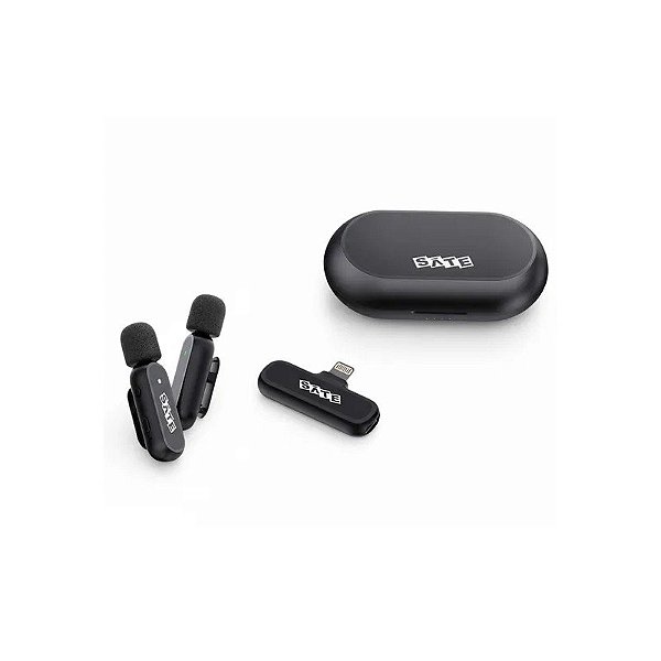 Microfone Sem Fio Satellite A-MK252 Lightning - Preto
