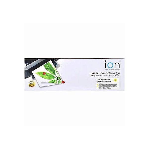 Cartucho de Toner Ion CF502A (202A) Amarelo (Laser M281FDW - M254DW)