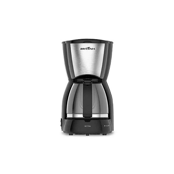 Cafeteira Elétrica Britânia Inox BCF19A - 550W - Até 18 Xícaras - 220V/60Hz - Preto