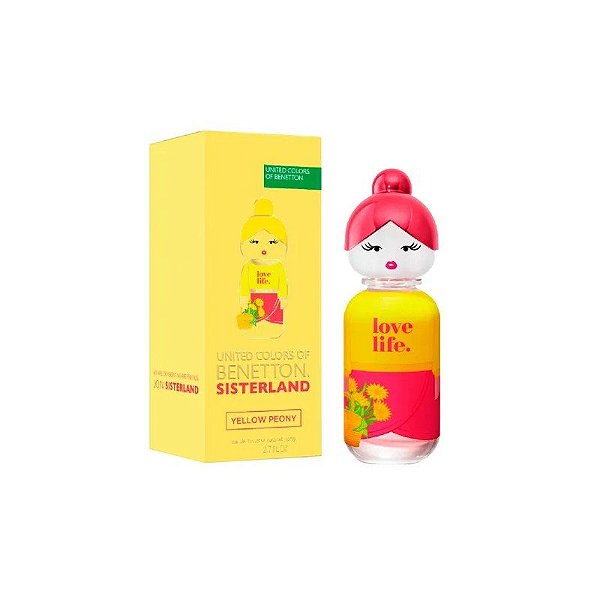 Perfume Feminino Benetton Yellow Peony Ed De Toilette 80 ML