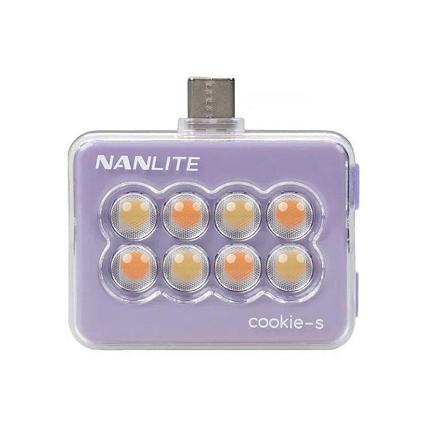 Lanterna LED Nanlite Cookie-s USB-C Lavanda