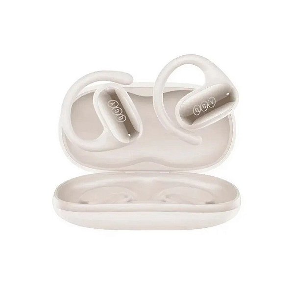 Fone de Ouvido QCY Crossky GTR2 BH23QT30A Sem Fio - Branco/Dourado