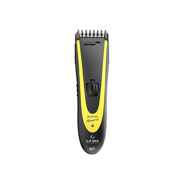 Cortador de Cabelo Gama GC542 Sport - Preto/Amarelo