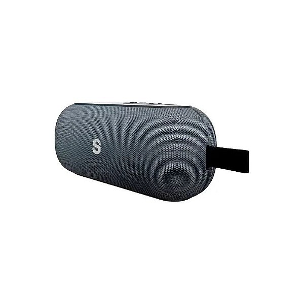 Caixa de Som Portátil Smartfy CS02G Bluetooth - Cinza