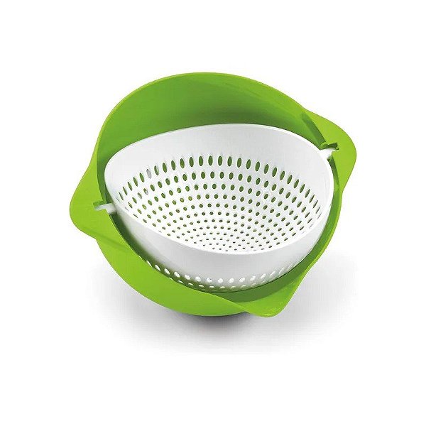 Kit Escorredor de Alimentos Cuisinart CTG-00-SCLDC 2 em 1 Cesta Giratória 5L