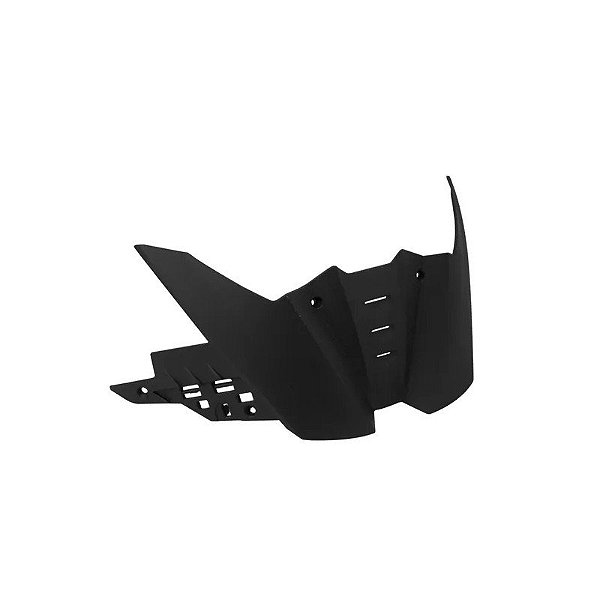 Para-brisa Longo para Capacete Axxis Hawk SV Evo Solid A1 - Tamanho L-XXL - Preto Fosco