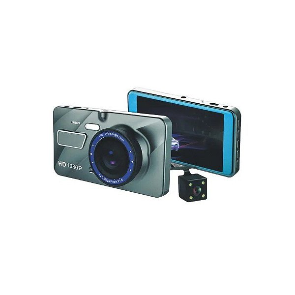 Câmera para Carro Satellite A-DVR052 Tela 4,0" Full HD USB - Preto