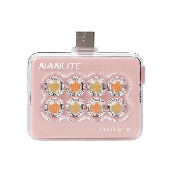 Mini Lanterna LED Portátil Nanlite Cookie-s - Rosa Coral