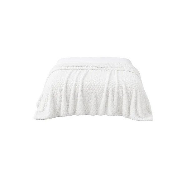 Cobertor Plush Goldsun King Branco 260x240cm