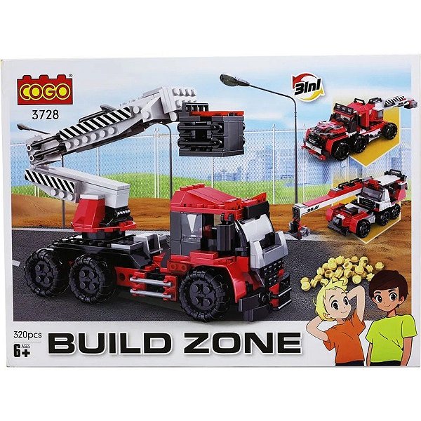 Jogo Zona de Construção 3 em 1 - 3728 (320 Peças)