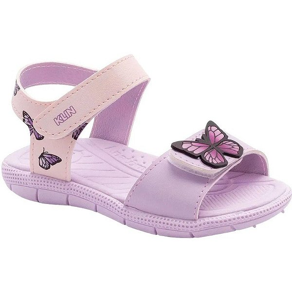 Sandália Klin Tic Tac 711 - Rosa/Lavanda