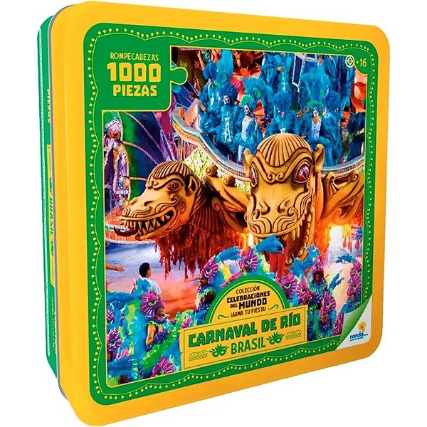 Quebra-Cabeça Carnaval do Rio - Rodada Coleção Obras de Arte 12399 (1.000 peças)
