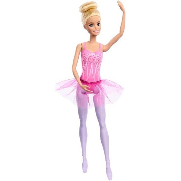 Boneca Bailarina Barbie Mattel - HRG33-HRG34