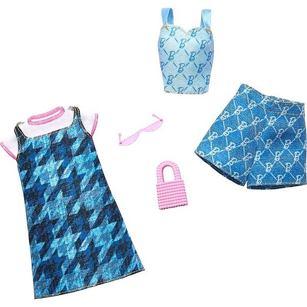 Kit de Roupas para Boneca Barbie Fashion Pack Mattel - HRH45