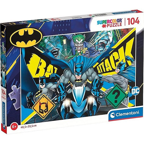 Quebra-Cabeça DC Batman Super Color Clementoni - 27174 (180 peças)
