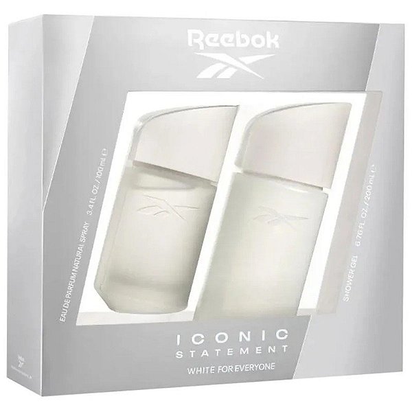 Kit Perfume Reebok Iconic Statement White Eau de Parfum 100mL e Gel de Banho 200mL - Masculino