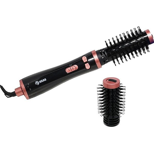 Kit de Cepillo Secador Krab 2 em 1 KBKC10 1200W Bivolt Negro