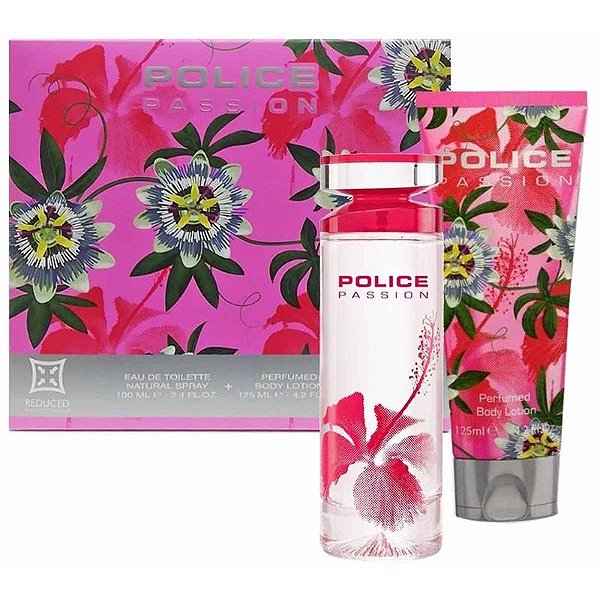 Kit Perfume Polícia Paixão EDT 100mL + Loção Corporal 125mL - Feminino