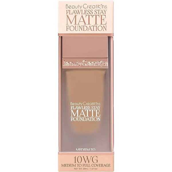 Base Líquida Beauty Creations Flawless Stay Matte Foundation 10WG - 30mL
