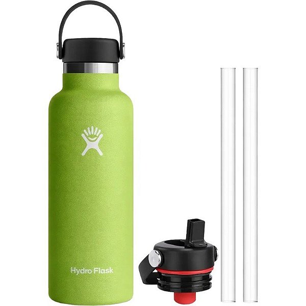 Garrafa Térmica Hydro Flask S18SX321 532mL + Tampa SFS001 - Capim Marinho