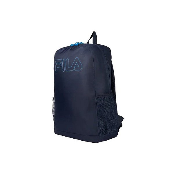 Mochila Unissex Fila Moda Básica Contorno Azul
