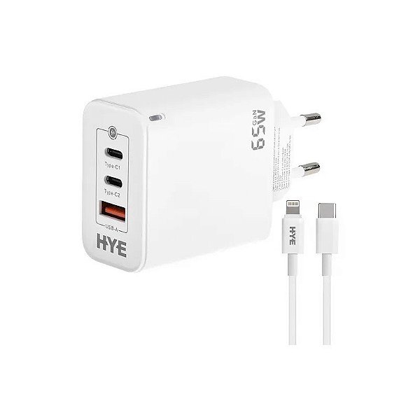 Carregador Hye HYEC79L Lightning 65W Bivolt