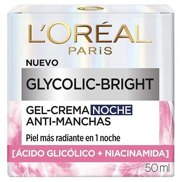 Creme Noturno L'Oréal Glycolic-Bright Anti-manchas - 150mL