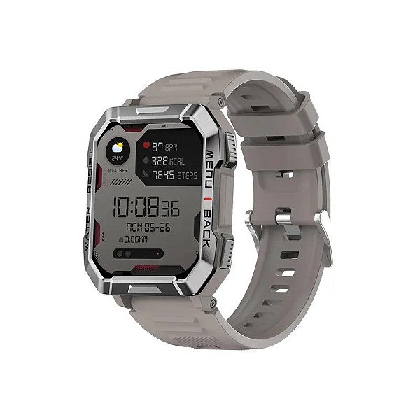 Relógio Inteligente Blackview W60 - Bluetooth - com Pulseira Extra - Cáqui