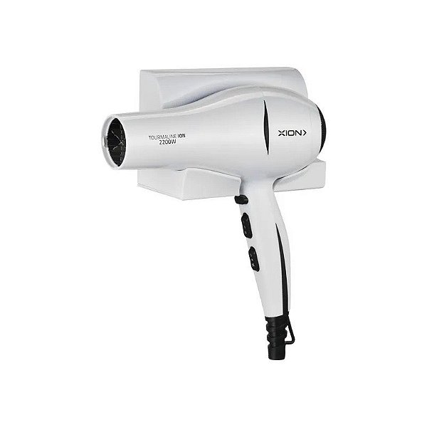 Secador de Cabelo Xion Xi-Semall com Suporte 2200 W 220V - Branco