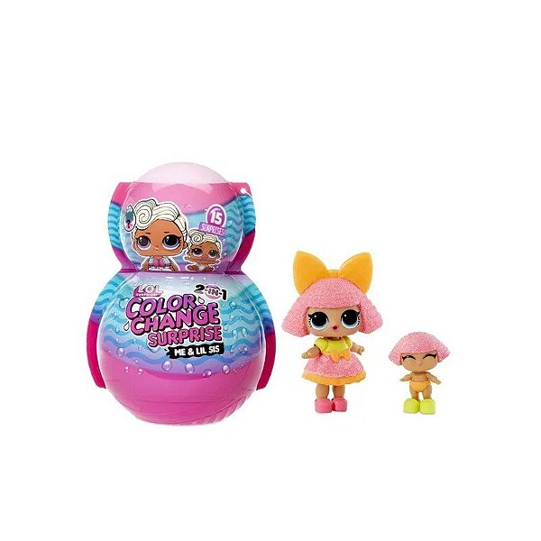Boneca Lol Surprise Mudança de Cor Eu e Minha Irmã