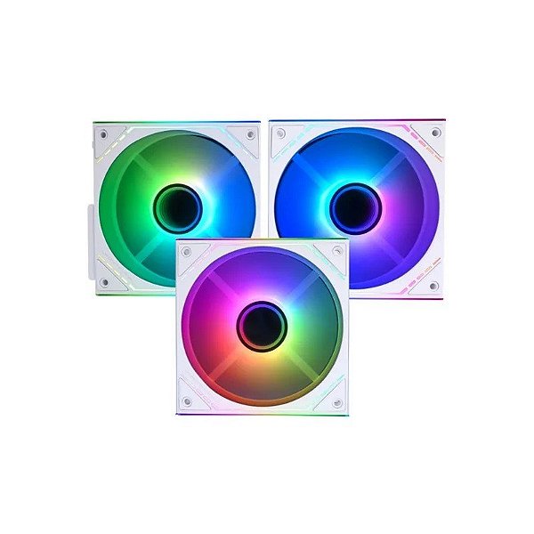 Cooler Fan Thermalright TL-M12QRW-s Argb X3 Branco Fluxo de Ar Reverso 120MM