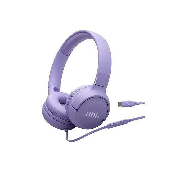 Fone de Ouvido JBL Tune 520C - USB-C - Lilás