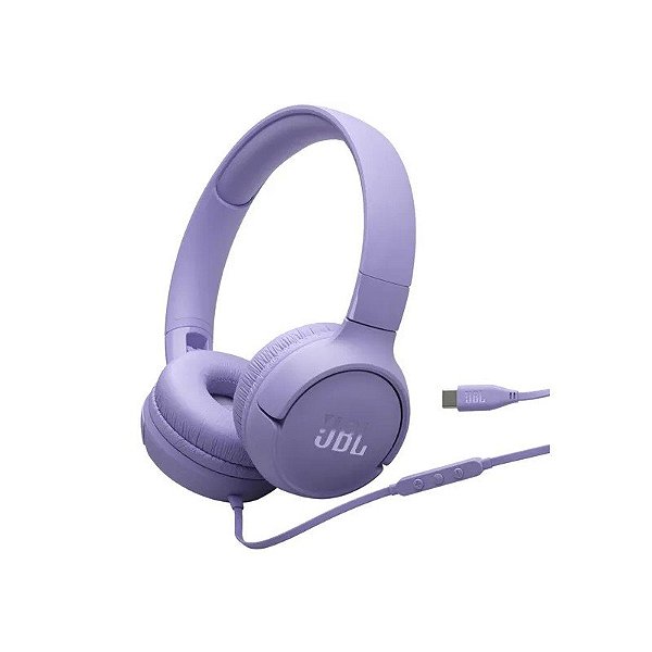 Fone de Ouvido JBL Tune 520C USB-C - Roxo