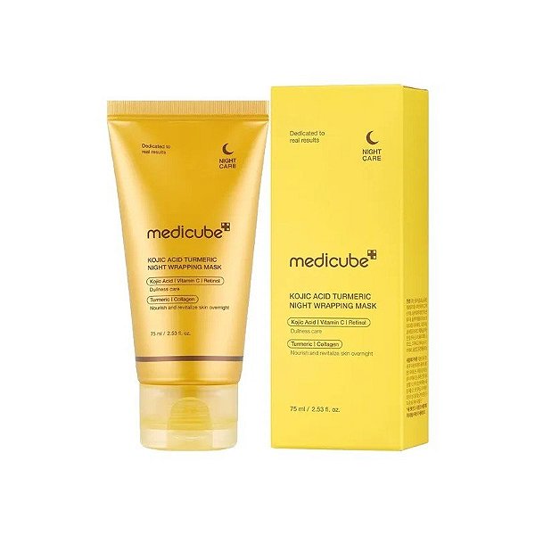 Máscara Facial Noturna Medicube Ácido Kójico Cúrcuma - 75ML
