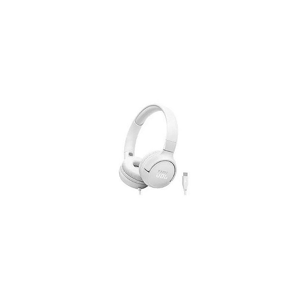 Fone de Ouvido JBL Tune 520C com Fio - Branco