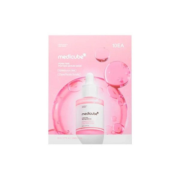Máscara Facial Medicube Soro PDRN Pink Peptide 6 Unidades