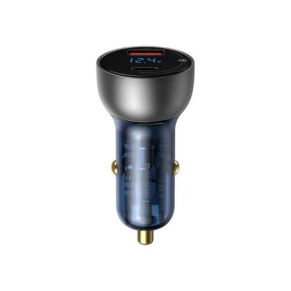 Carregador Veicular Baseus CCKX-C04 65W USB/USB-C Prata
