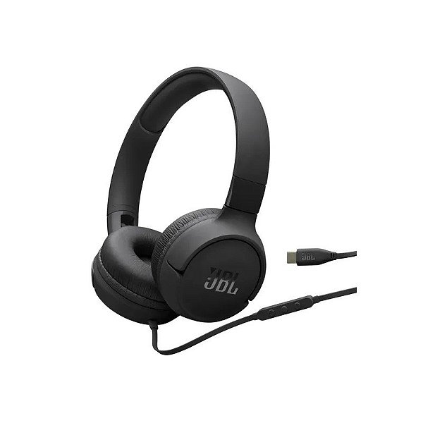 Fone de ouvido JBL Tune 520C USB-C - Preto