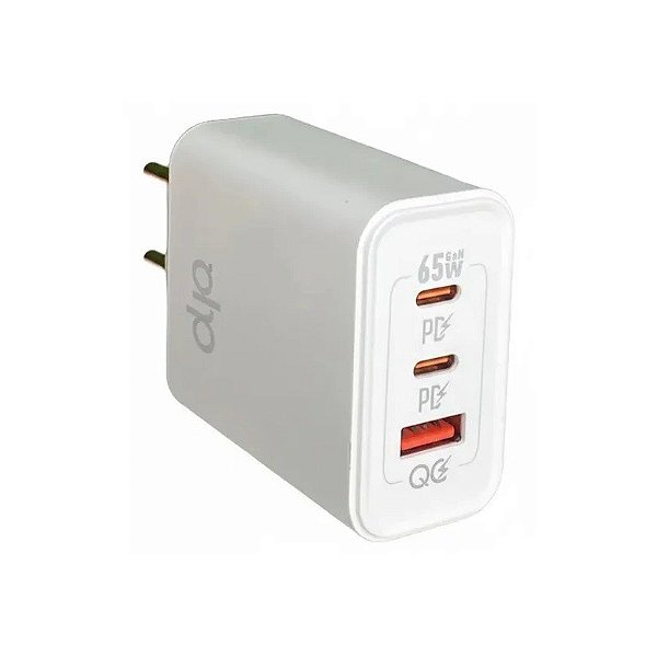 Carregador A'Gold Pro + CA46-4 USB-A/USB-C X2 Sem Fonte de Alimentação 65W - Branco