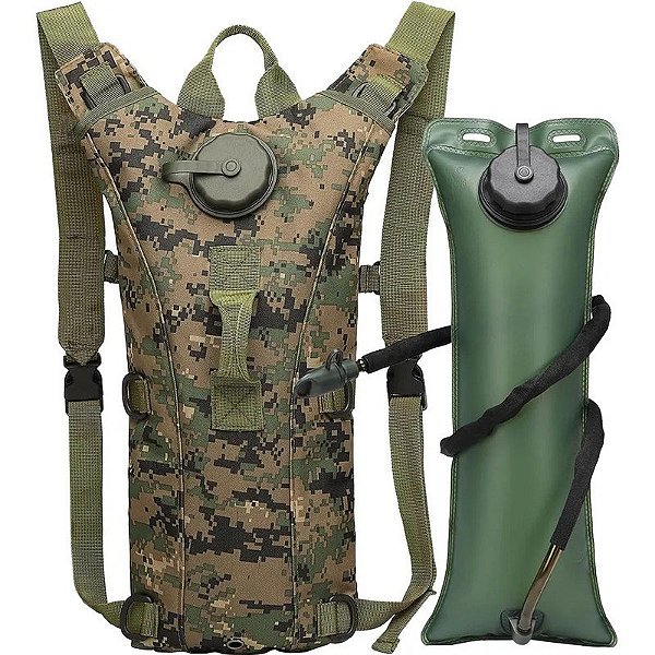 Mochila Térmica para Água ML-5125 - Verde Camuflado Digital