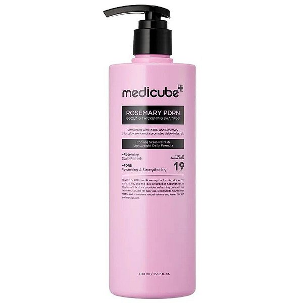 Xampô Medicube RoseMary PDRN Volumizante e Fortalecedor - 400mL