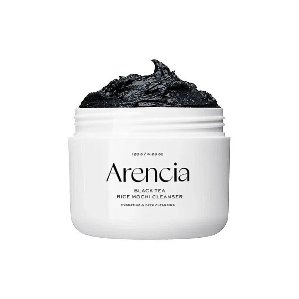 Pote de Limpador Facial Mochi de Chá Preto Arencia 120G