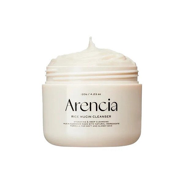 Pote de Limpador Facial Rice Mucin Arencia 120G