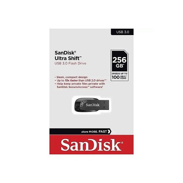 Pendrive 256GB Sandisk Z410 Ultra Shift USB 3.0