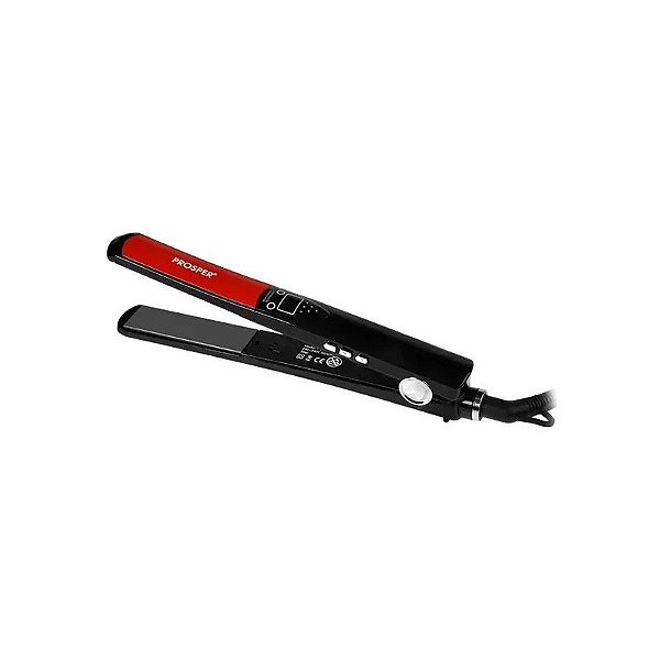 Prancha de Cabelo Prosper P-1113 240 °C Bivolt - Preta/Vermelha