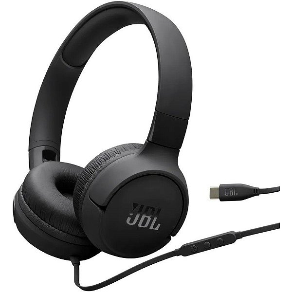 Fone de ouvido JBL Tune 520C Preto