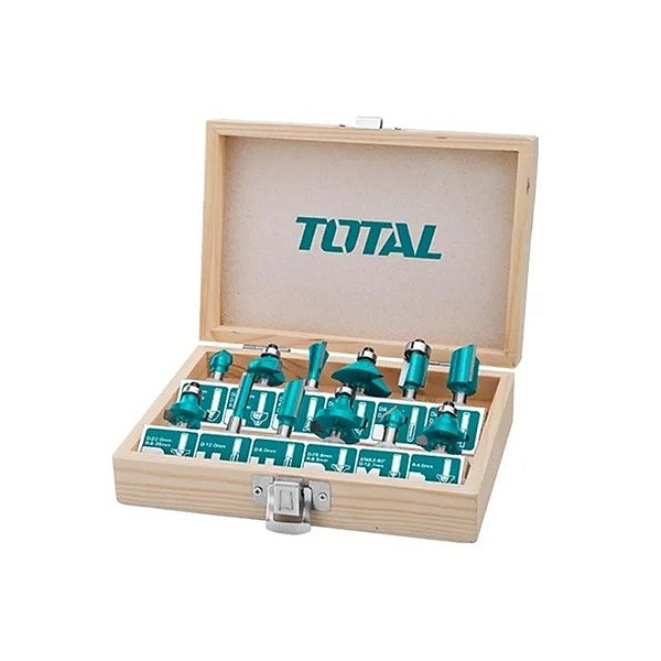Kit de Fresas Total 8MM 12 Peças