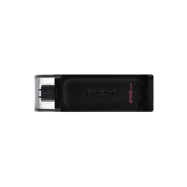 Pen drive Kingston 256GB Datatraveler 70 DT70/256GB USB 3.2 - Preto