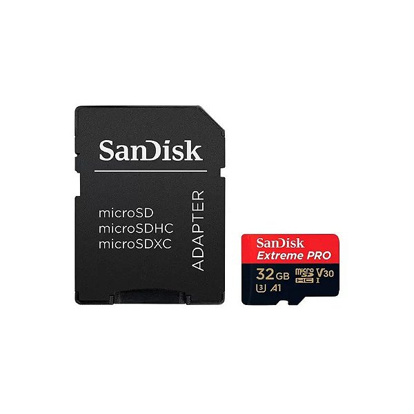 Cartão de Memória Micro SD Sandisk Extreme U3 32GB 100MBS SDSQXCG-032G-GN6MA